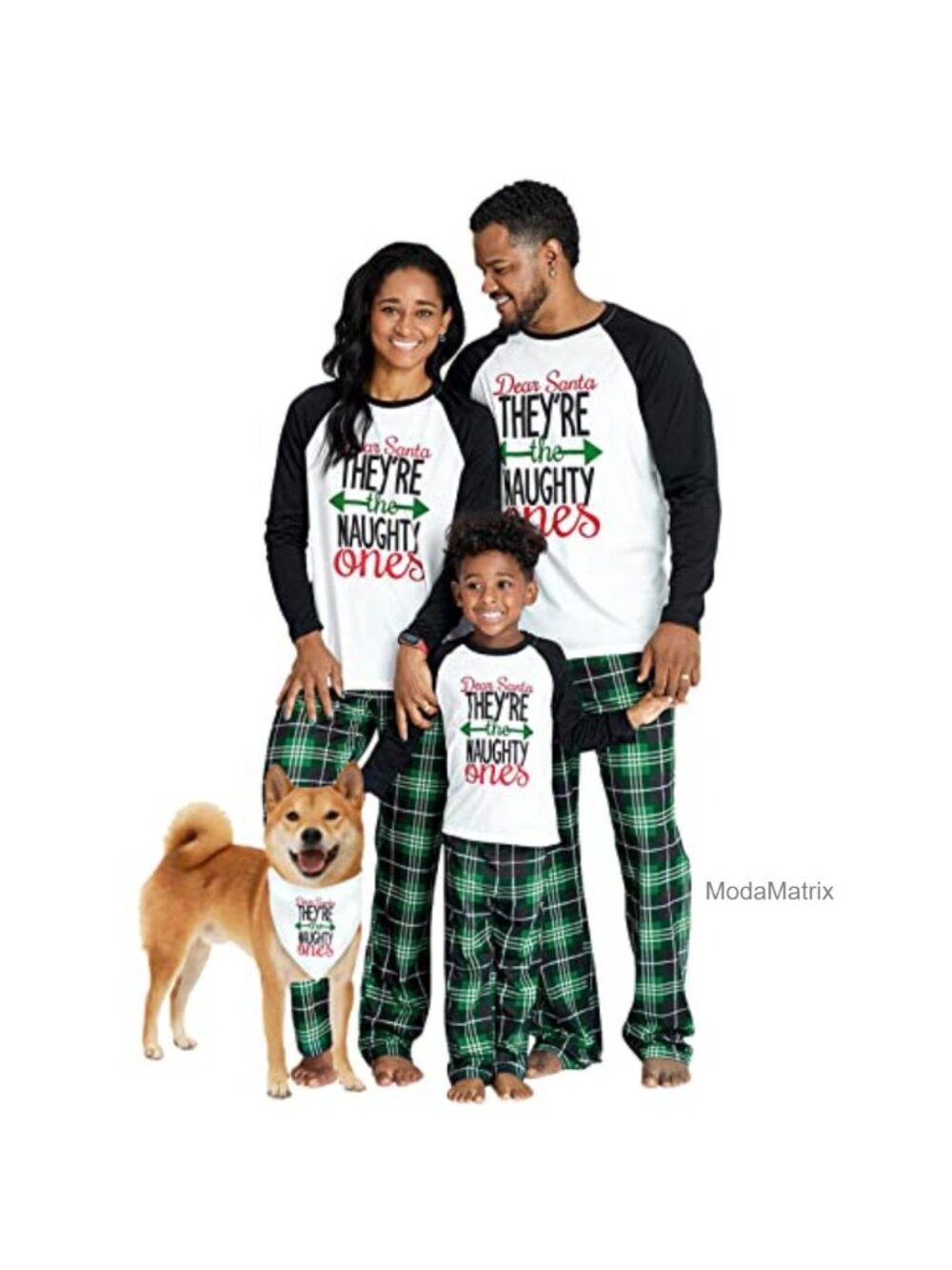 Matching Family Christmas Pajama Set Long Sleeve Cotton Spandex Kids Toddler